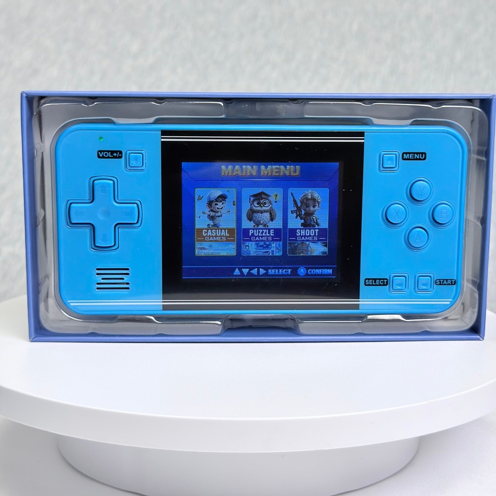 Newchen Handheld Game Console Blue Portable Retro Puzzle Casual Games X004T0RT2F